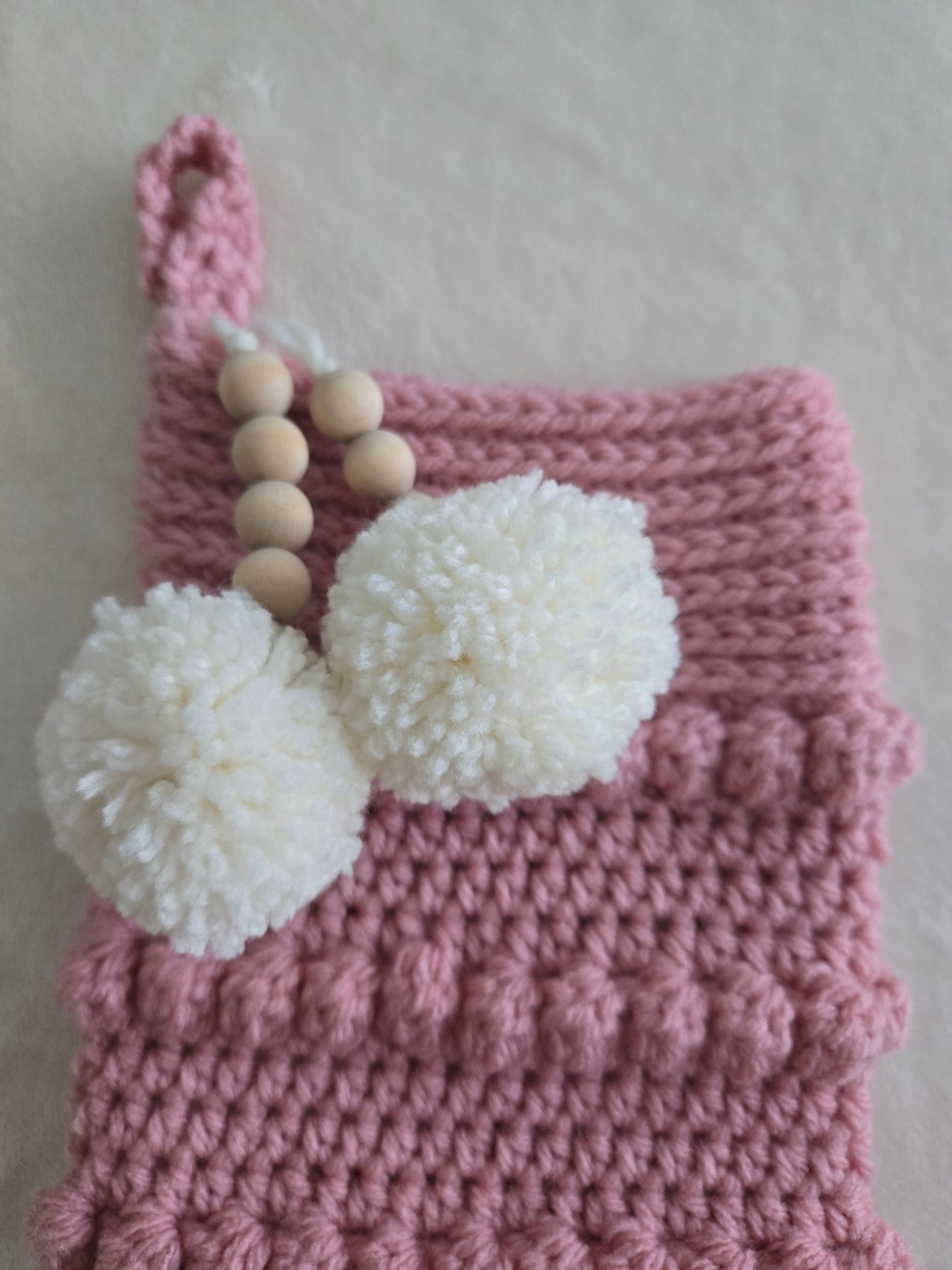 Blush Noel Heirloom Crochet Christmas Stockings