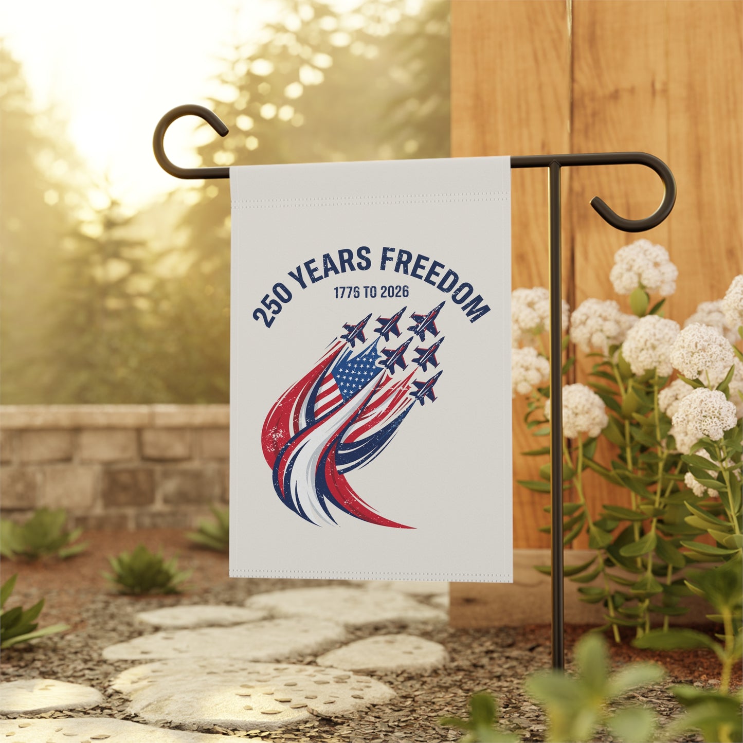 America's 250 Garden Flag |  250 Years Freedom Jets