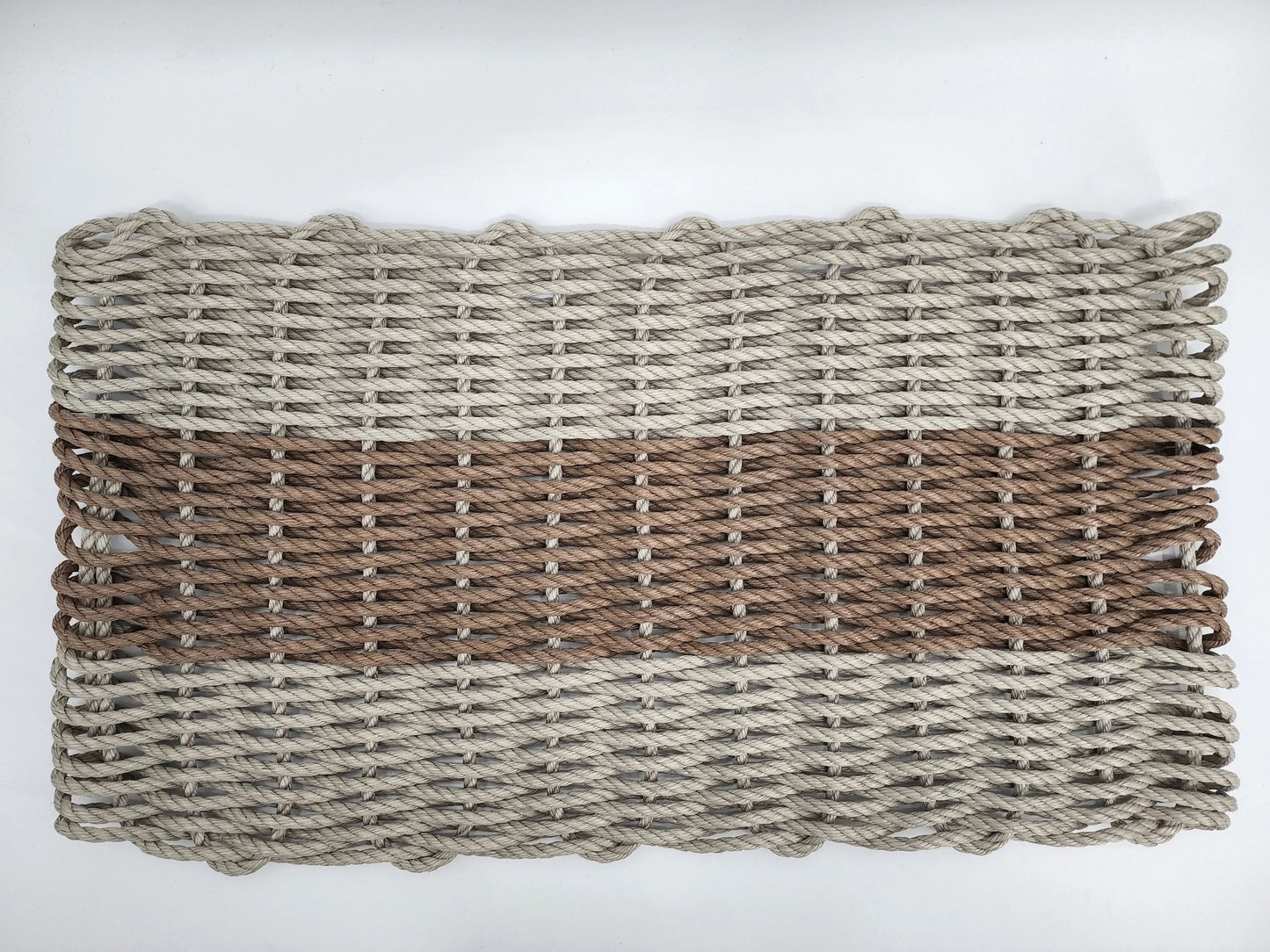 Tan & Brown Lobster Rope Doormat