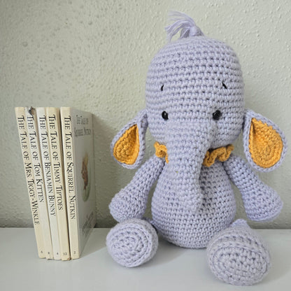 Handmade Crochet Elephant Plushie