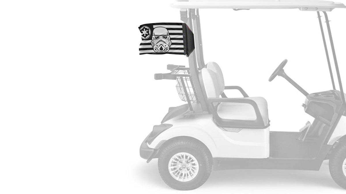Star Wars Stormtrooper Imperial 12"x18" Forever Wave Flag for Golf Carts