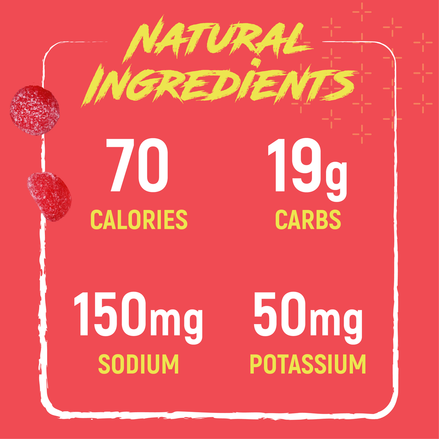 Caffeinated Strawberry Lemonade Sour Energy Chews