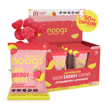 Caffeinated Strawberry Lemonade Sour Energy Chews