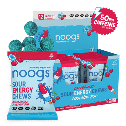 Caffeinated Poolside Pop Sour Energy Chews