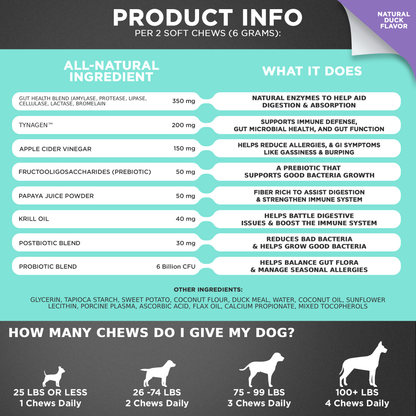 3 in 1 Probiotic Chews for Dogs