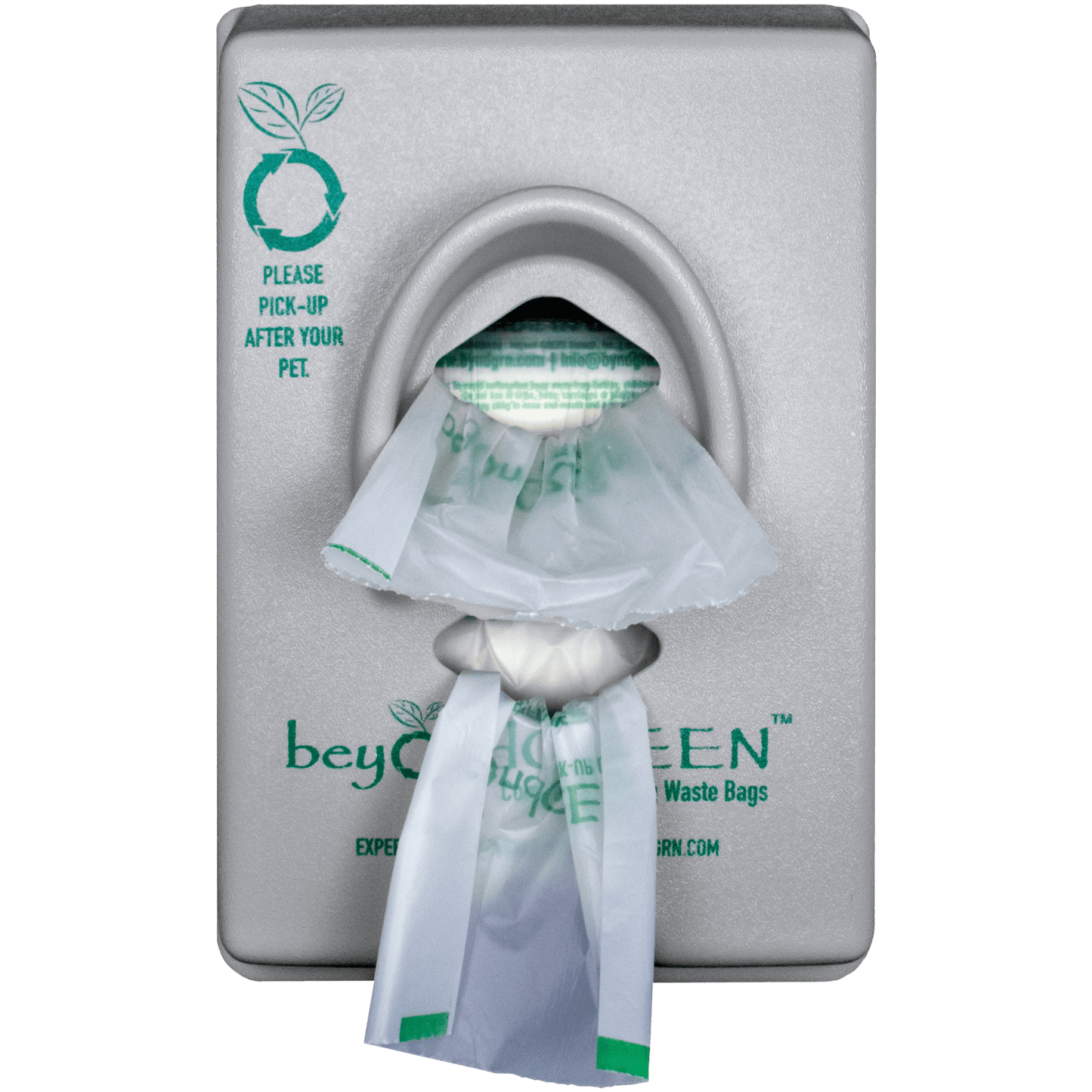 Dog Poop Bag Dispenser – Wall & Pole Mount | Dog Waste Station | Front-Load | Made in USA | beyondGREEN