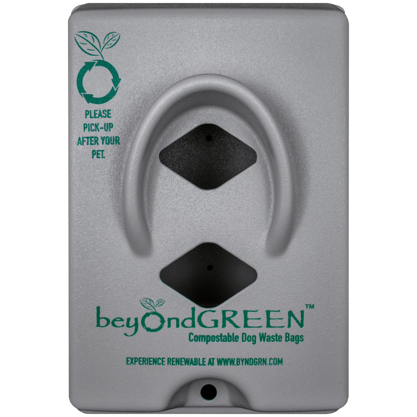 Dog Poop Bag Dispenser – Wall & Pole Mount | Dog Waste Station | Front-Load | Made in USA | beyondGREEN