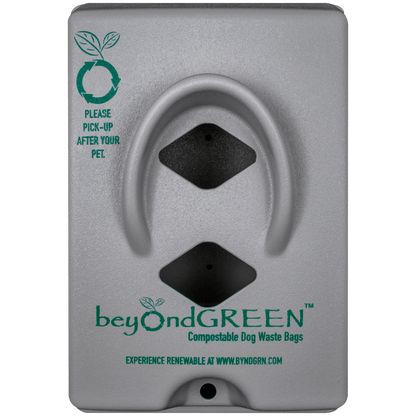 Dog Poop Bag Dispenser – Wall & Pole Mount | Dog Waste Station | Front-Load | Made in USA | beyondGREEN