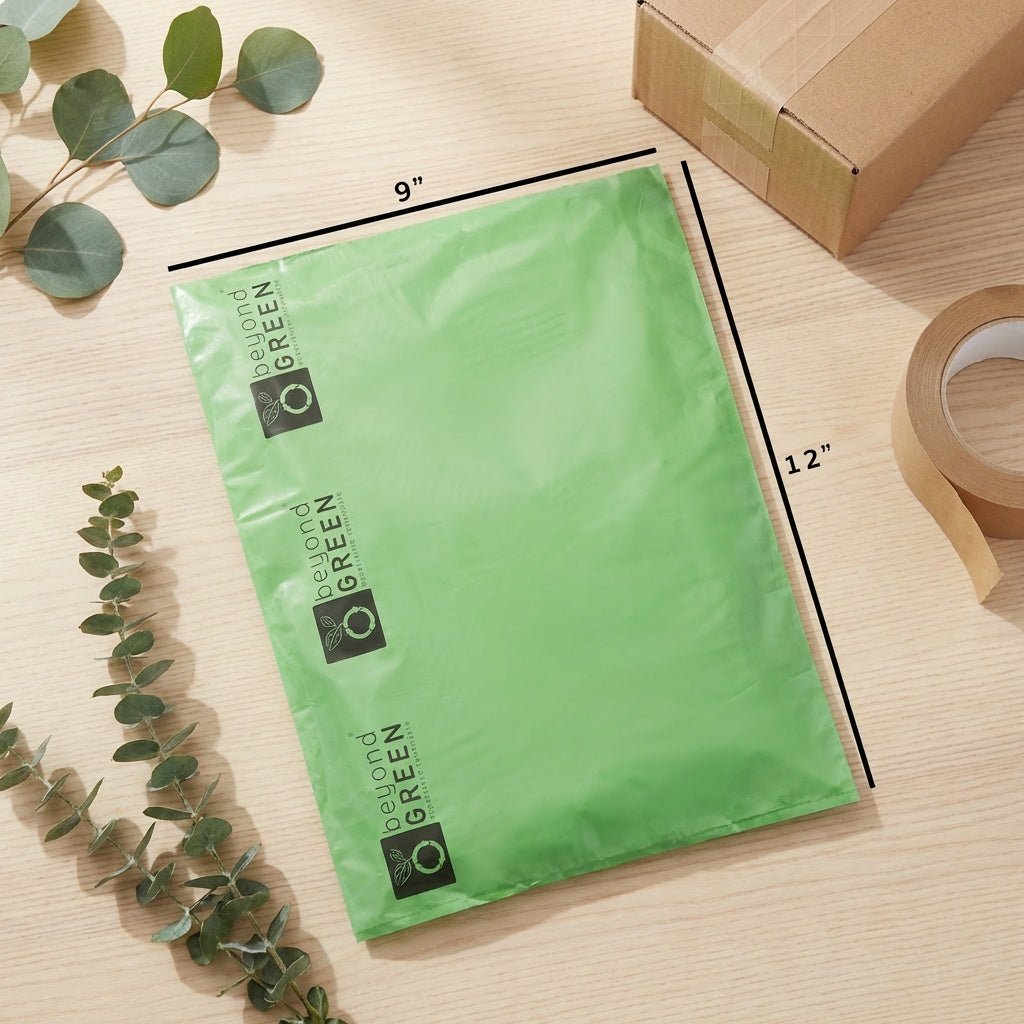 Dog Poop Bags – Poop Bags – Dog Bags | Folded Rolls 9" x 12" | Leak-Resistant | Made in USA | beyondGREEN