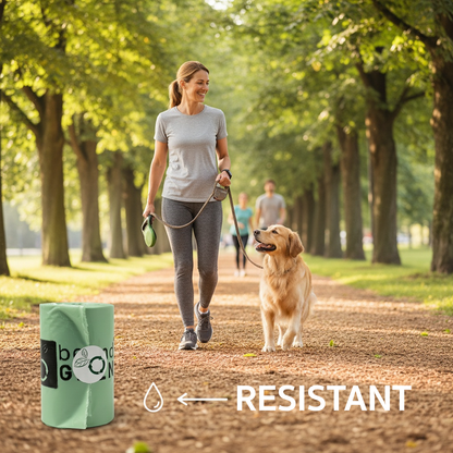 Dog Poop Bags – Poop Bags – Dog Bags | Folded Rolls 9" x 12" | Leak-Resistant | Made in USA | beyondGREEN