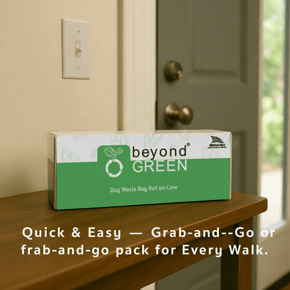 Dog Waste Bags – 200-Count Core Roll 8" x 13" | Bulk Refill | Made in USA | beyondGREEN
