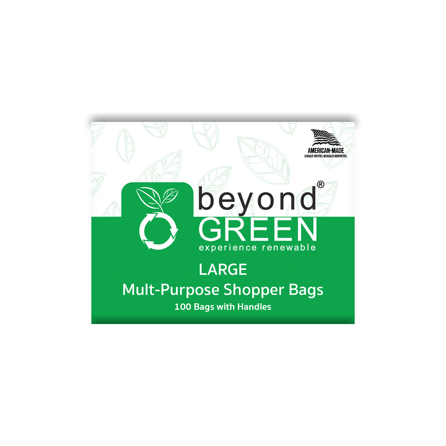 Large Multi-Purpose Carry Bags – 10" x 7" x 20" | Tear-Resistant | Made in USA | beyondGREEN
