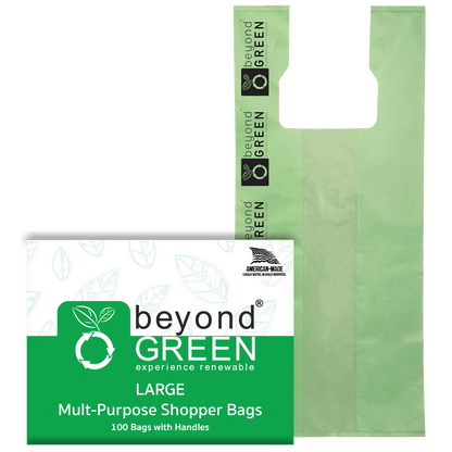 Large Multi-Purpose Carry Bags – 10" x 7" x 20" | Tear-Resistant | Made in USA | beyondGREEN