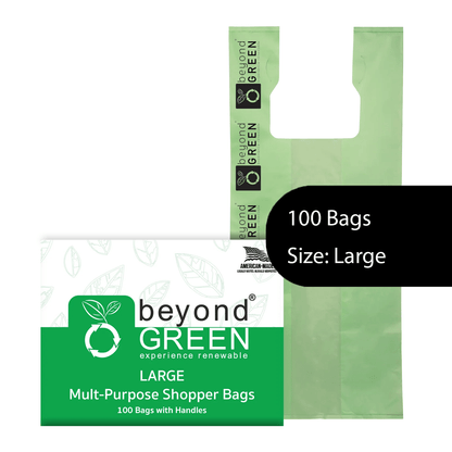 Large Multi-Purpose Carry Bags – 10" x 7" x 20" | Tear-Resistant | Made in USA | beyondGREEN