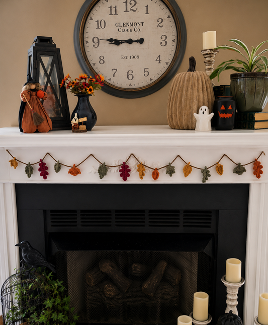 Crochet Fall Leaf Garland