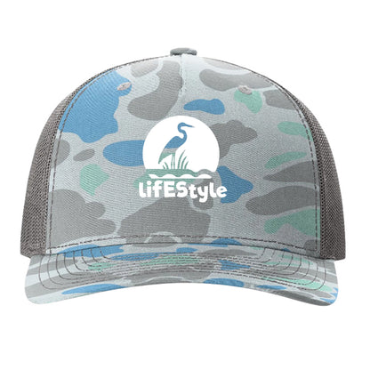 Saltwater Duck Camo/ Charcoal - 112PFP - FRONT