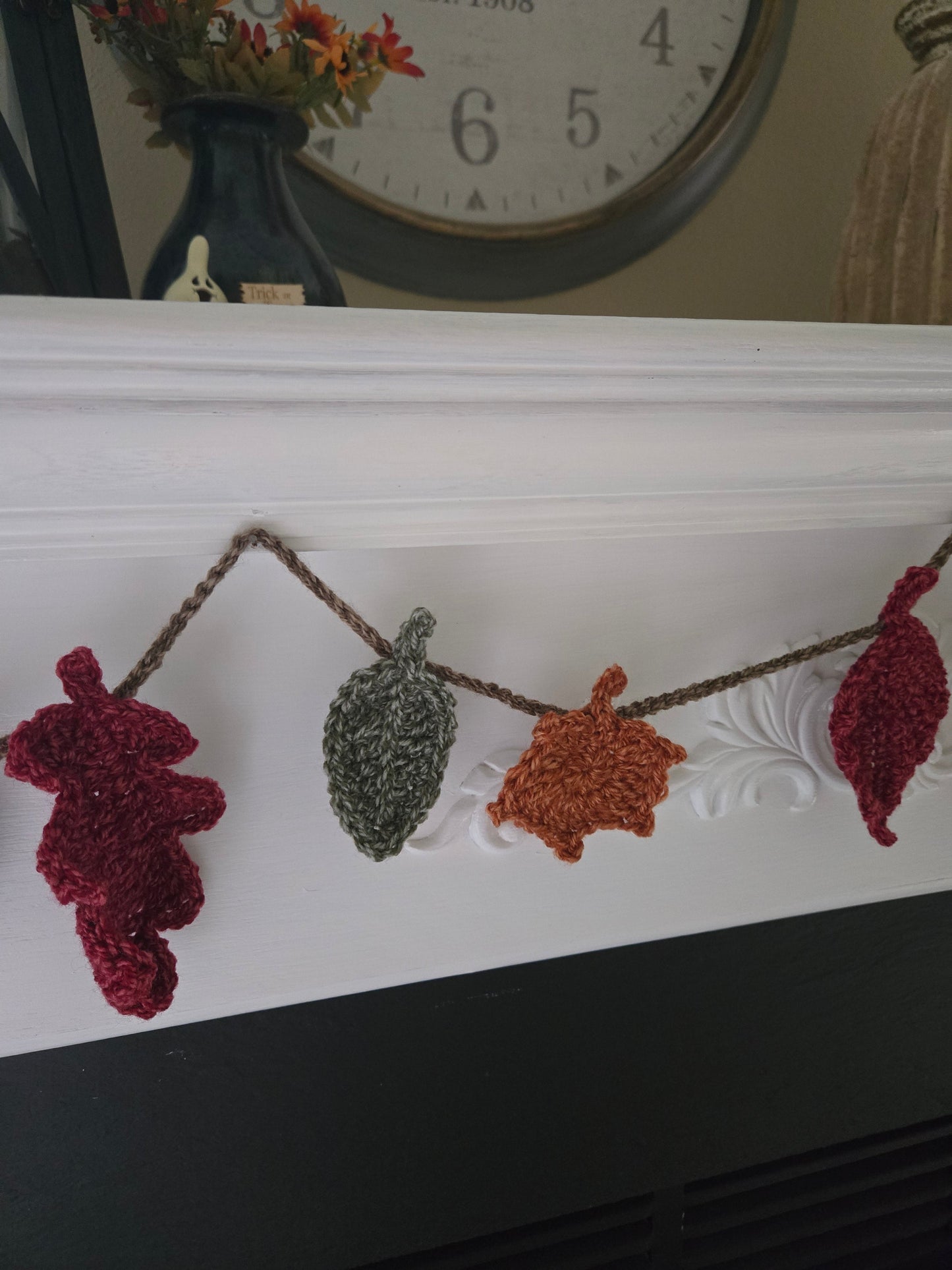 Crochet Fall Leaf Garland