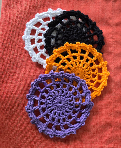 Crochet Spider Web Coasters