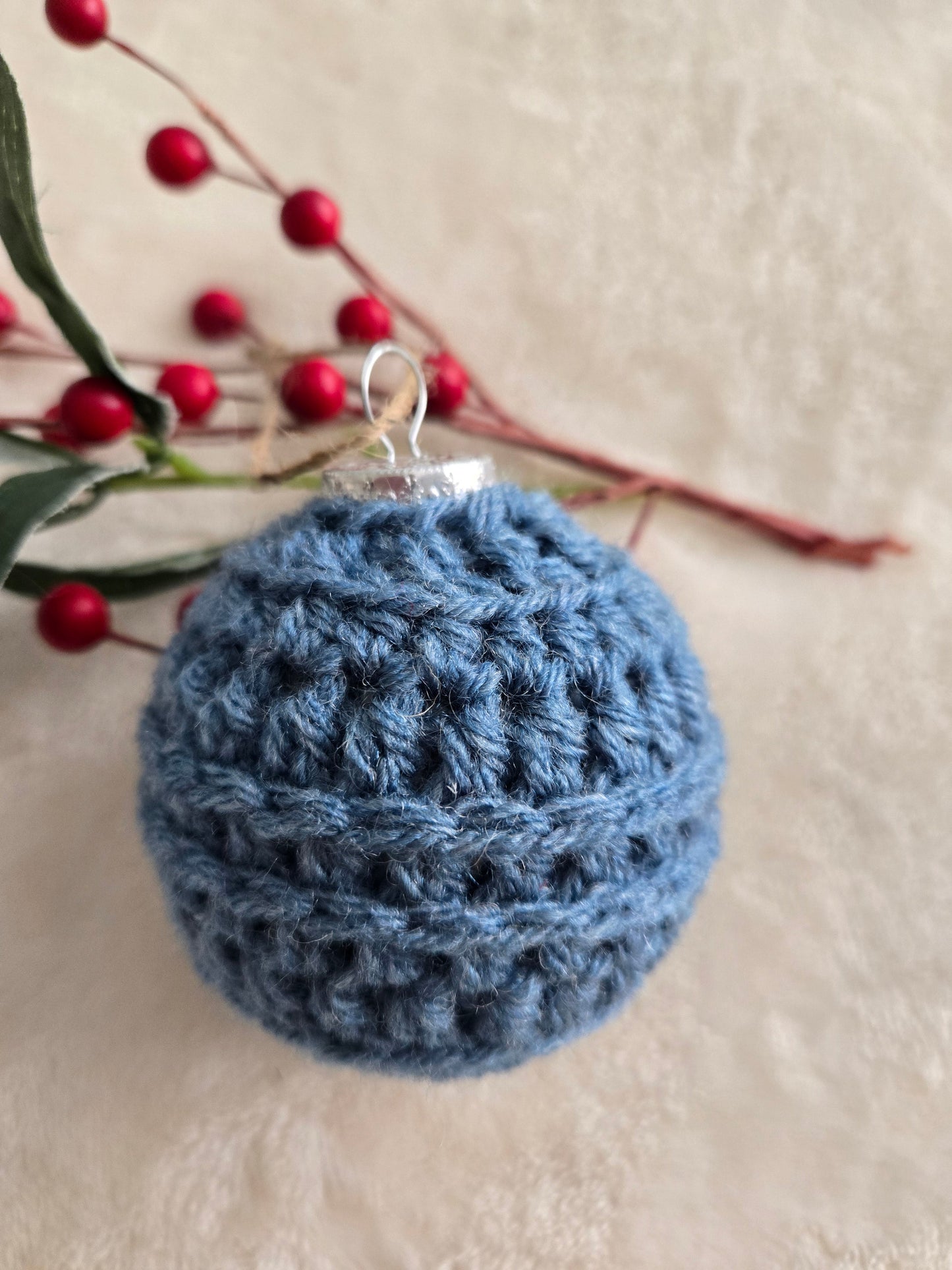 Winter Wishes Crochet Christmas Ornament Set | Handcrafted Holiday Tree Decor | Set of 5 Heirloom Ornaments