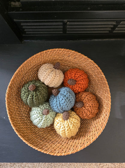 Crochet Mini Pumpkins - set of 3