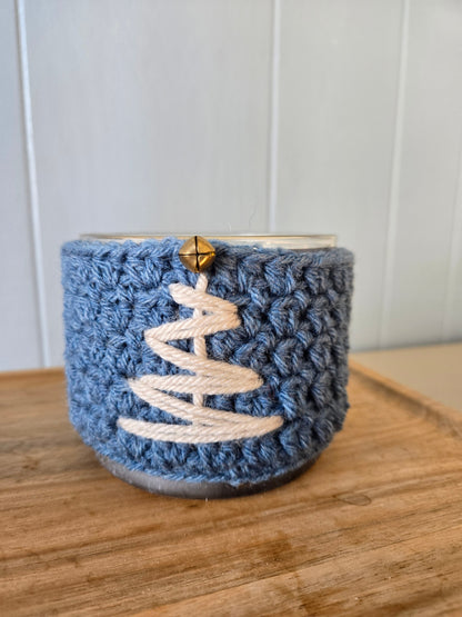 Winter Wishes Crochet Candle Cozy