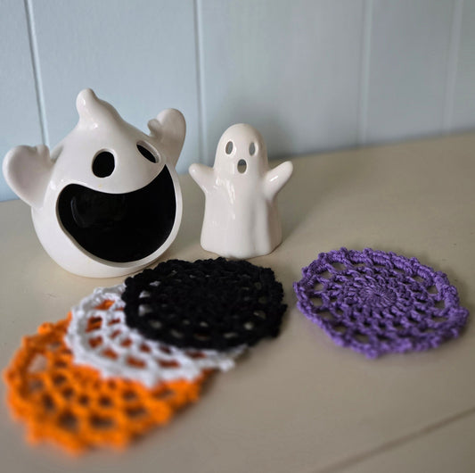 Crochet Spider Web Coasters