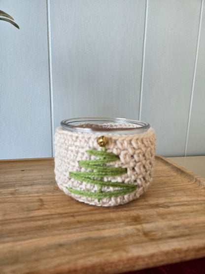 Winter Wishes Crochet Candle Cozy