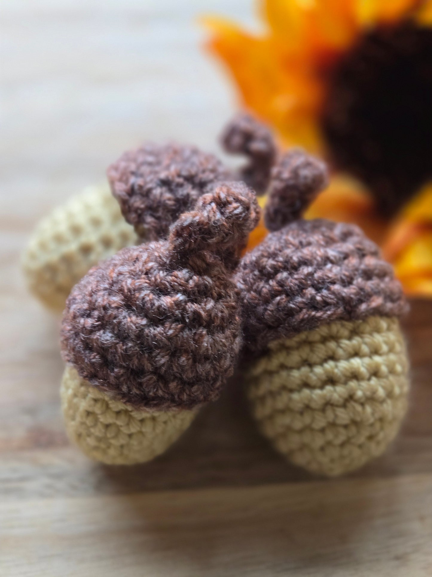 Fall Decor Crochet Acorns