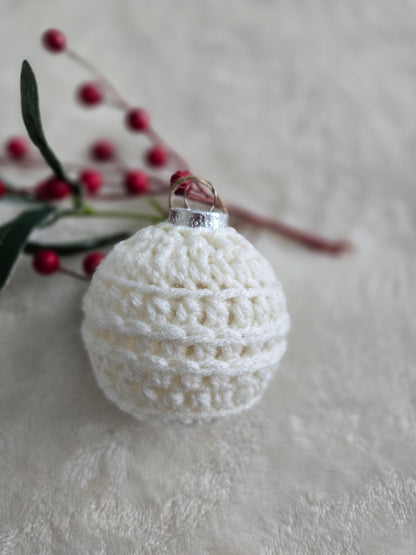 Winter Wishes Crochet Christmas Ornament Set | Handcrafted Holiday Tree Decor | Set of 5 Heirloom Ornaments