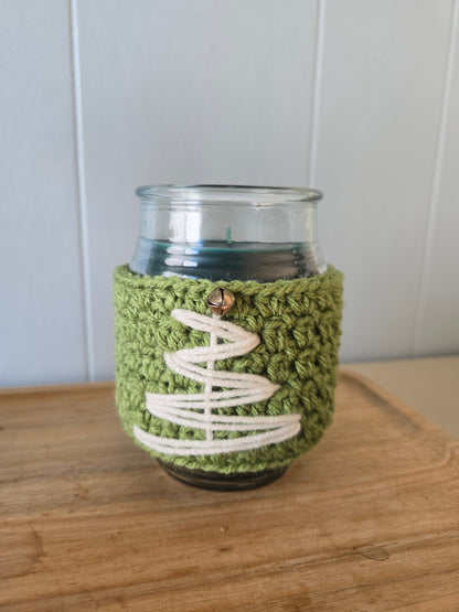 Winter Wishes Crochet Candle Cozy