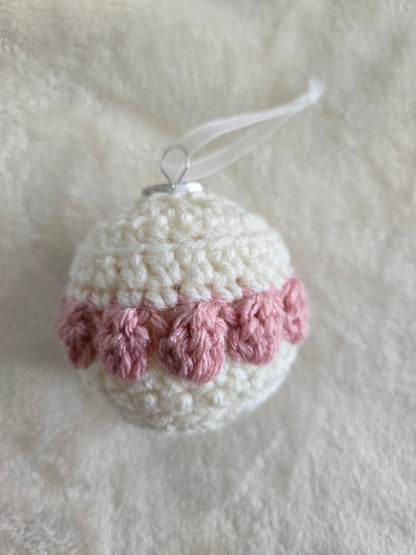 Blush Noel Crochet Christmas Ornament Set