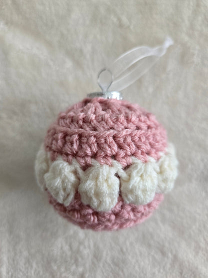 Blush Noel Crochet Christmas Ornament Set
