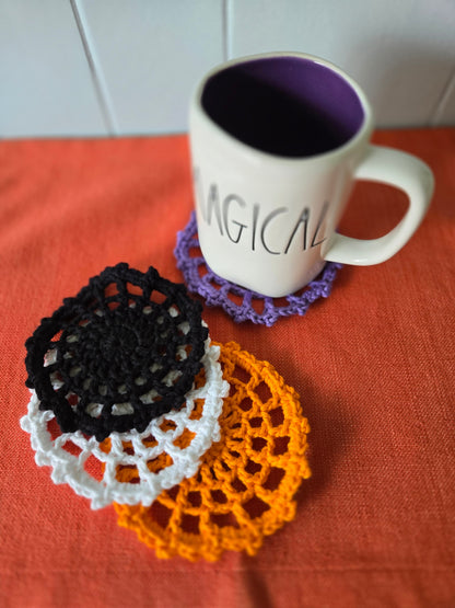 Crochet Spider Web Coasters