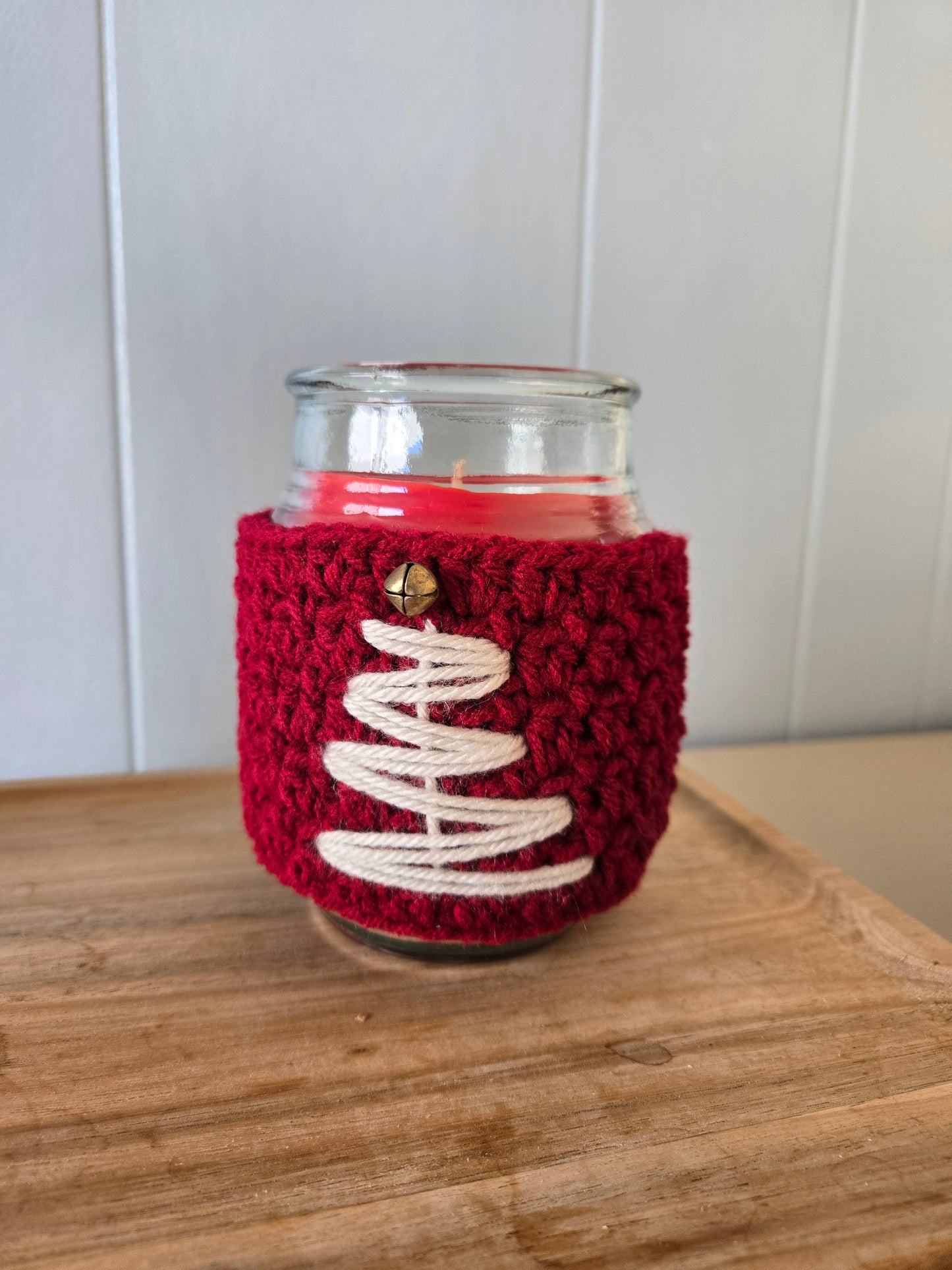 Winter Wishes Crochet Candle Cozy