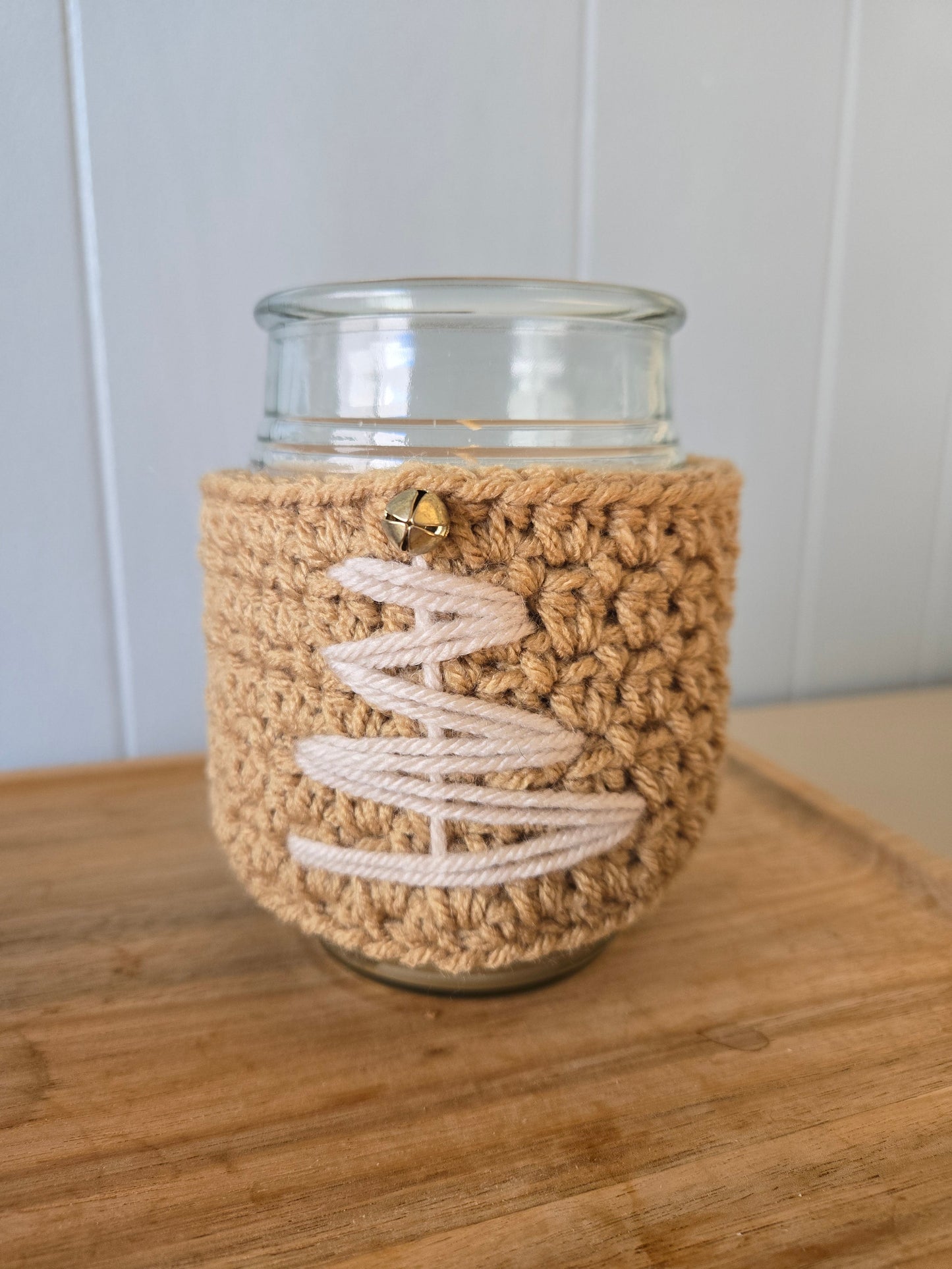 Winter Wishes Crochet Candle Cozy