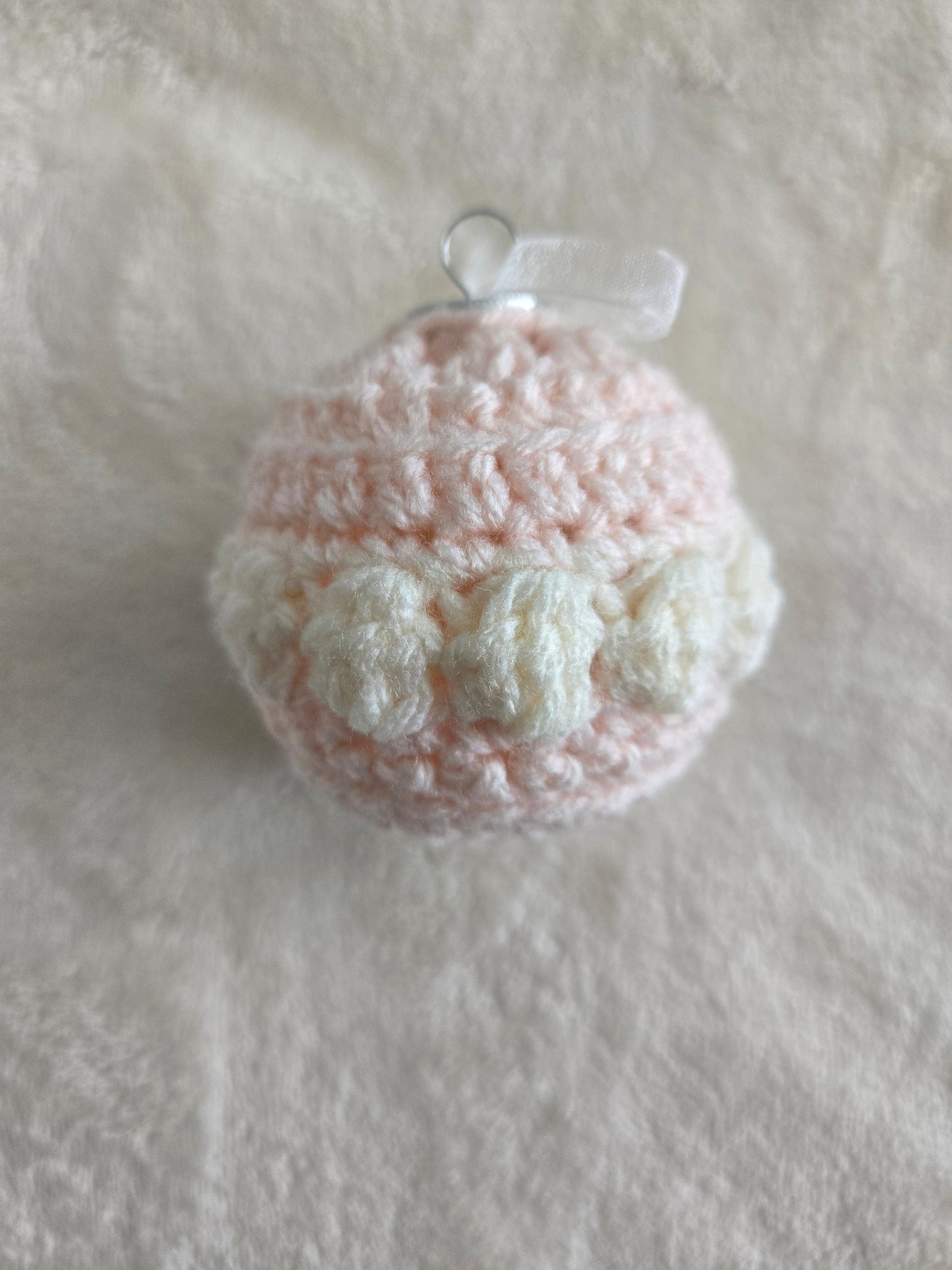 Blush Noel Crochet Christmas Ornament Set