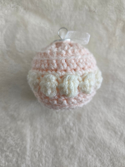 Blush Noel Crochet Christmas Ornament Set
