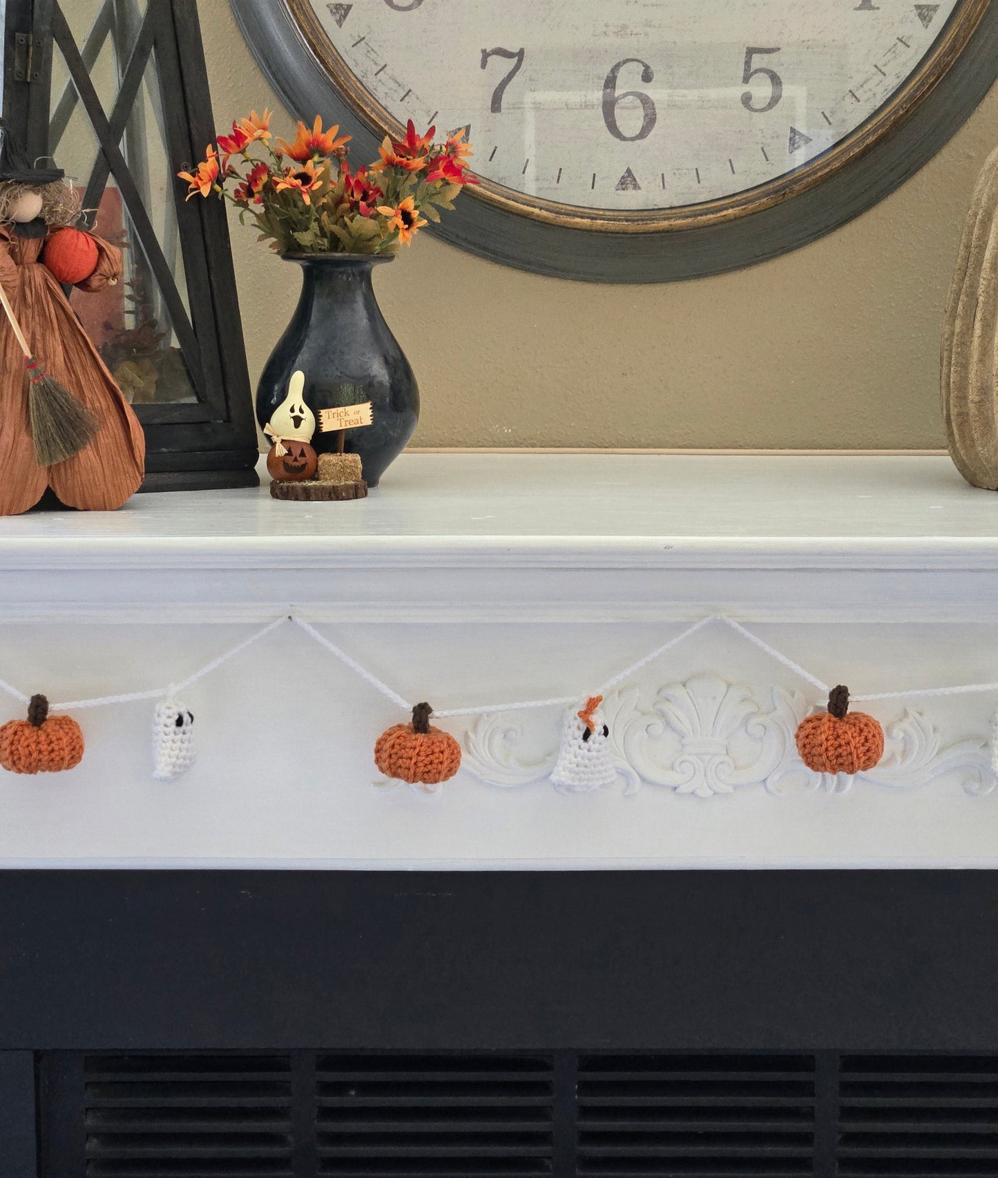 Halloween Witches and Bats Garland