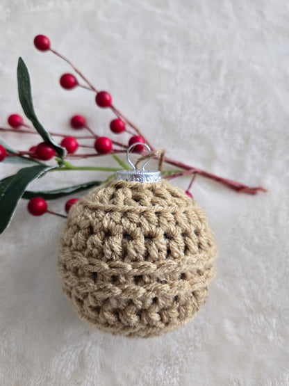 Winter Wishes Crochet Christmas Ornament Set | Handcrafted Holiday Tree Decor | Set of 5 Heirloom Ornaments