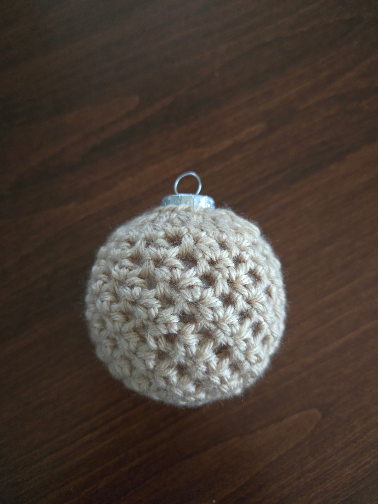 Silver & Gold Crochet Christmas Ornament Set | Handmade Holiday Tree Decorations | Set of 6