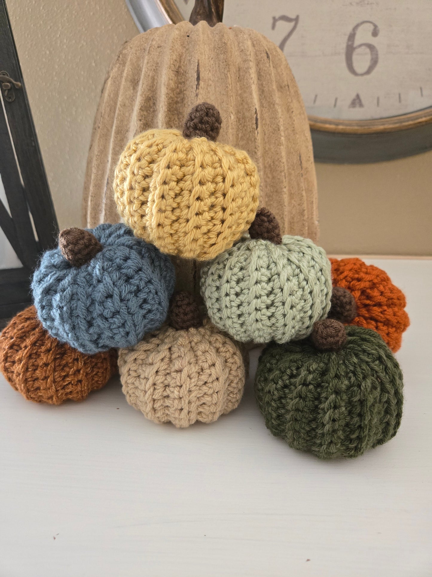 Crochet Mini Pumpkins - set of 3