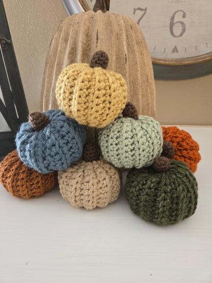 Crochet Mini Pumpkins - set of 3