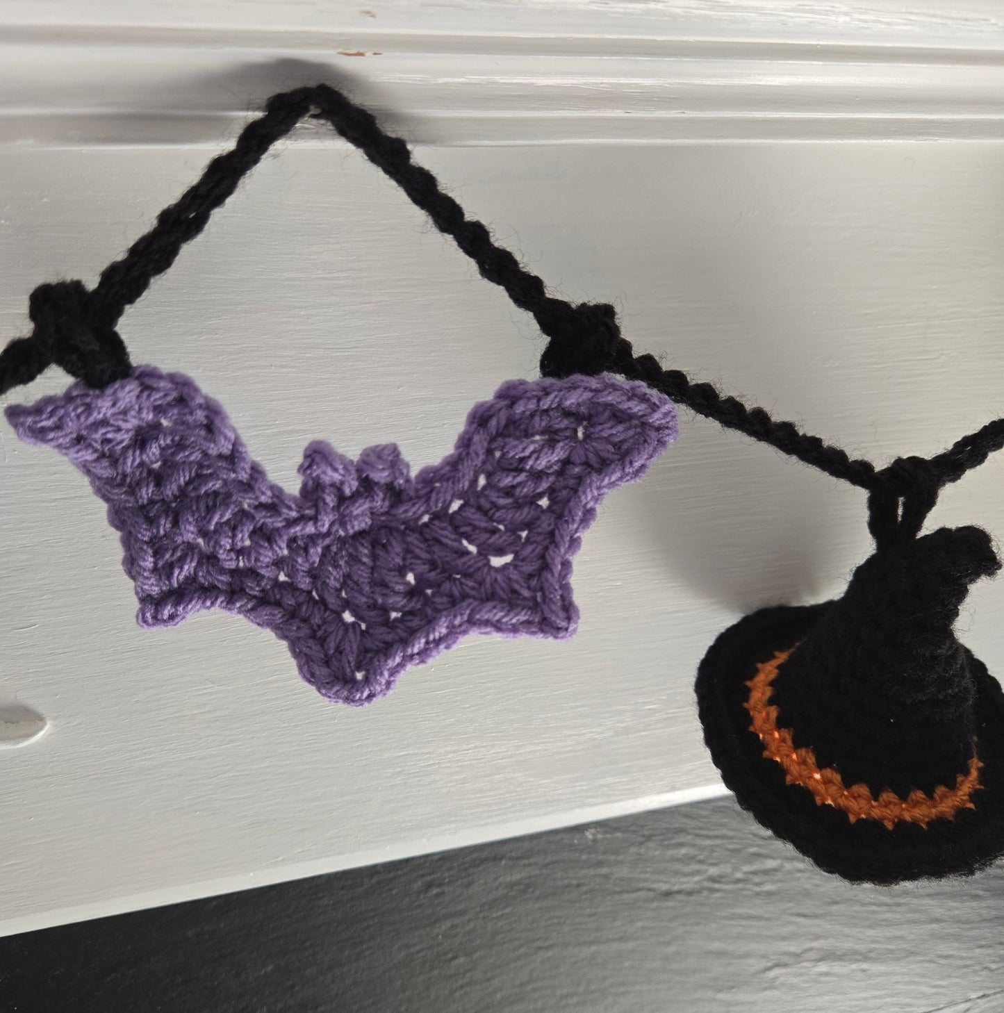 Halloween Witches and Bats Garland