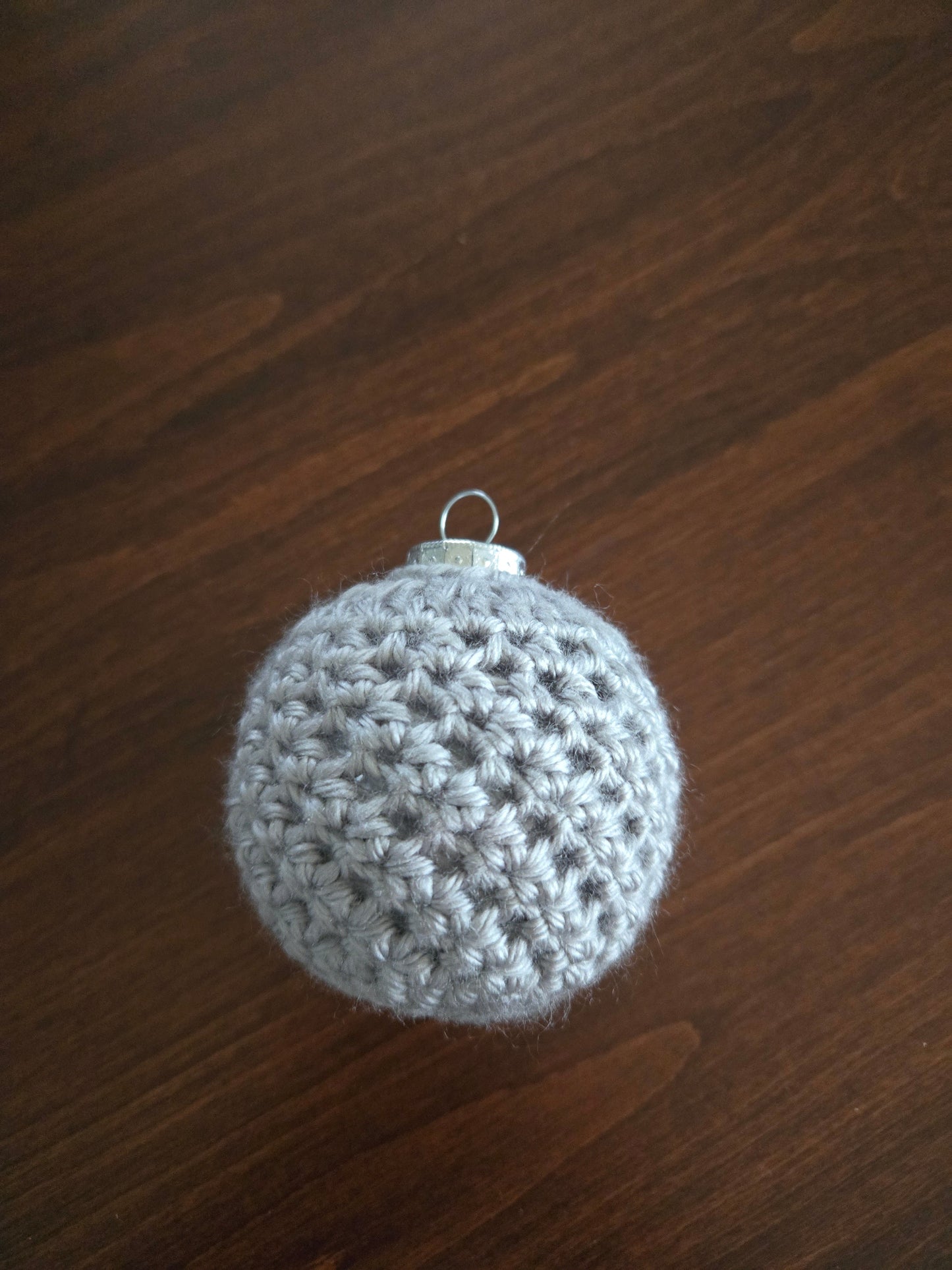 Silver & Gold Crochet Christmas Ornament Set | Handmade Holiday Tree Decorations | Set of 6