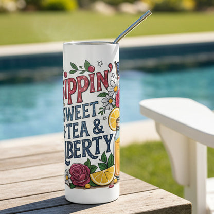 20oz Stainless Steel Tumbler | Sippin Sweet Tea